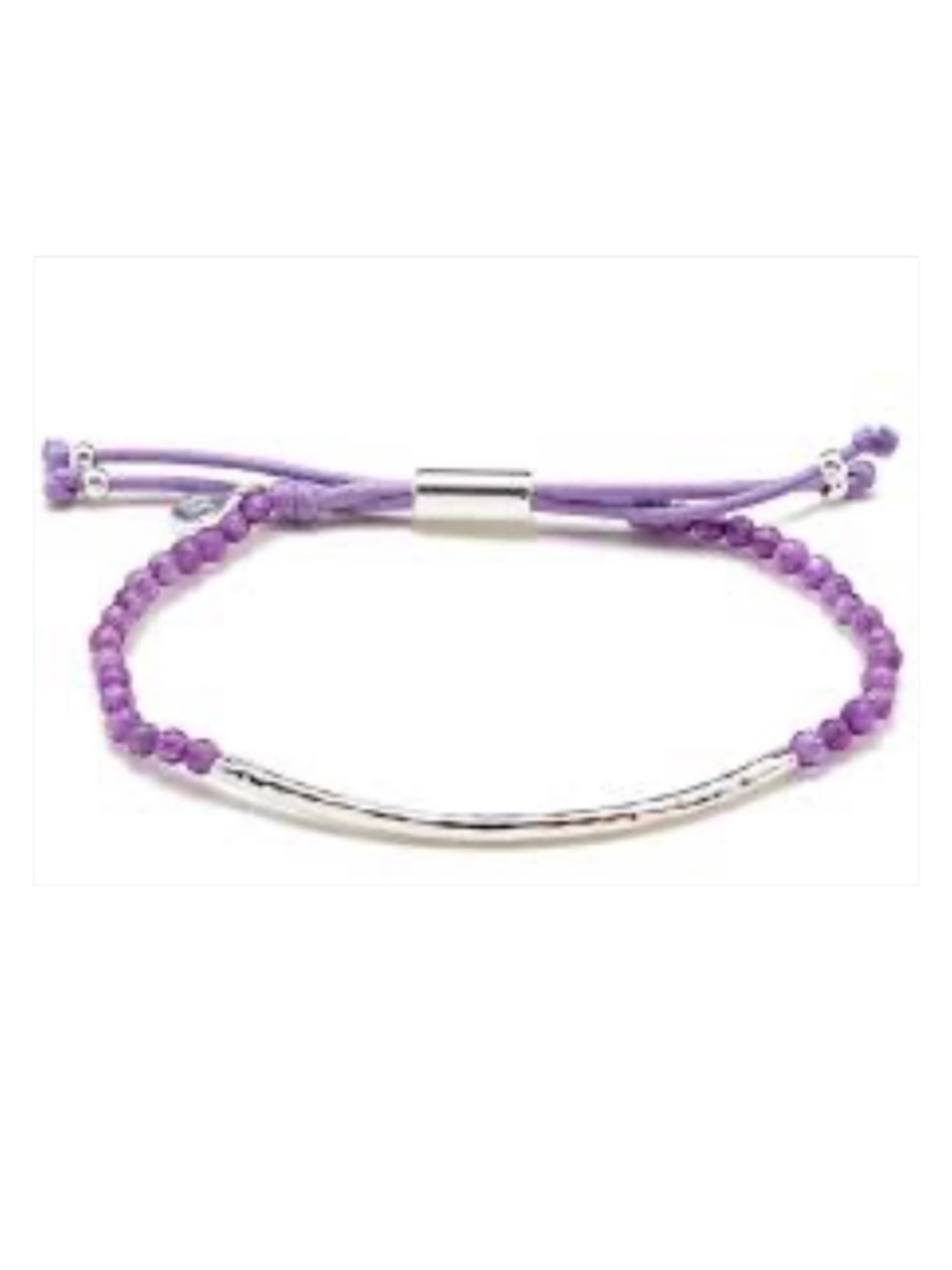 Gorjana NWT Power Gemstone Bracelet - Amethyst & Silver